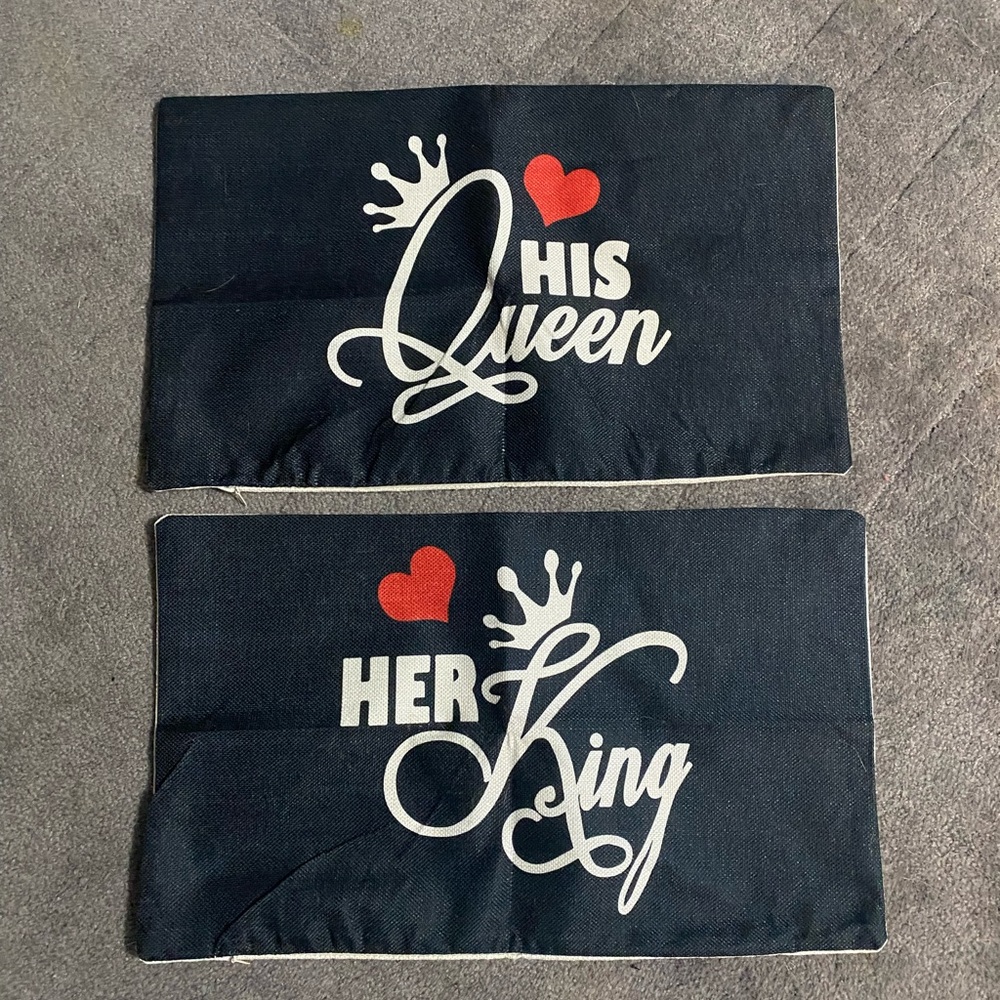 His Queen, Her King Pillow cases